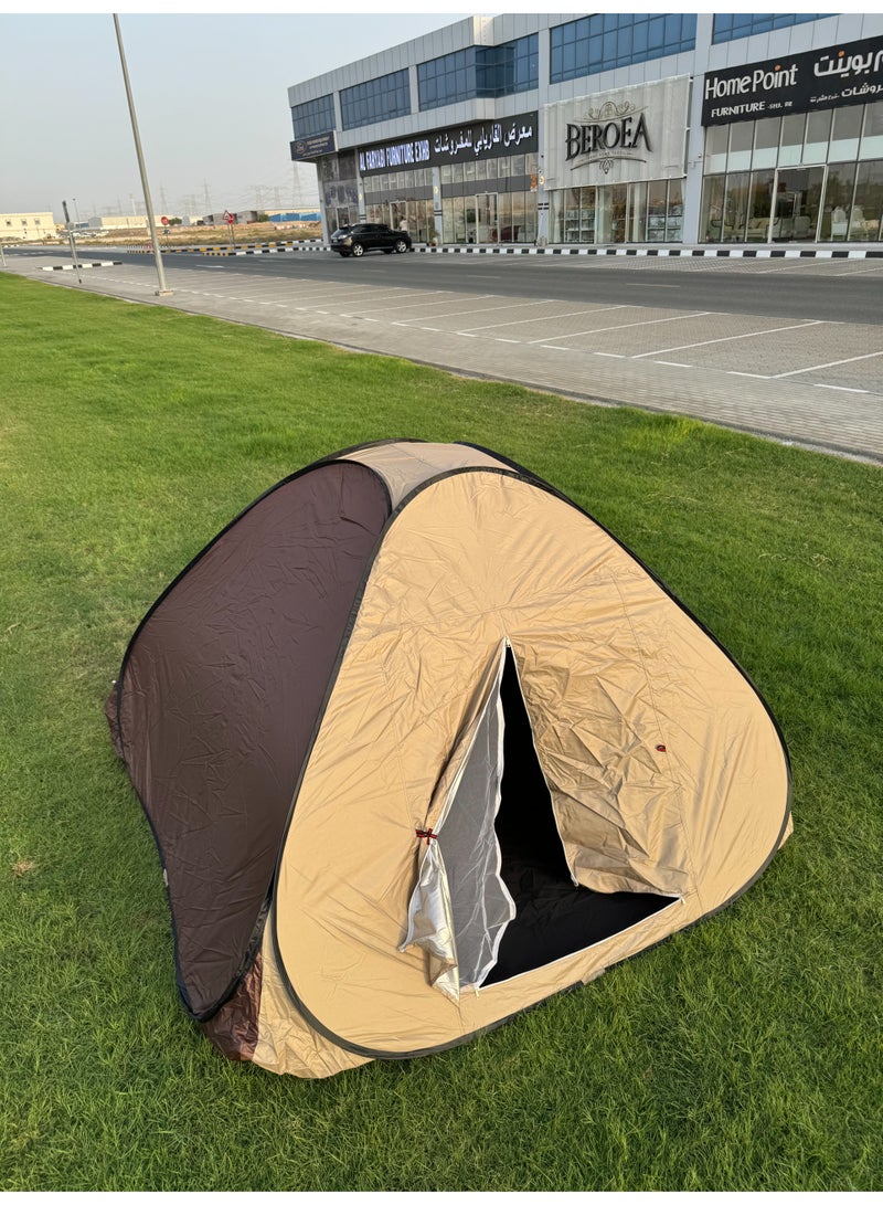 Genaric 2 Person Pop Up Camping Tent Outdoor Waterproof Shelter, Automatic Instant Setup Portable Dome Tent with Fiberglass Poles & Ventilated Window for Hiking, Picnic, Beach & Travel - Image 5